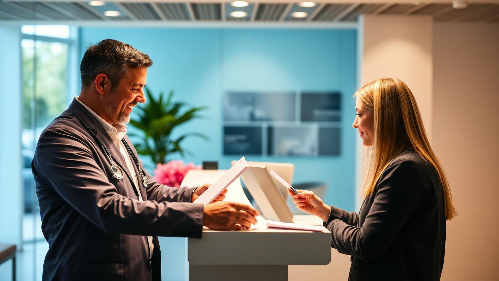 Health insurance guidance at a Miami clinic
