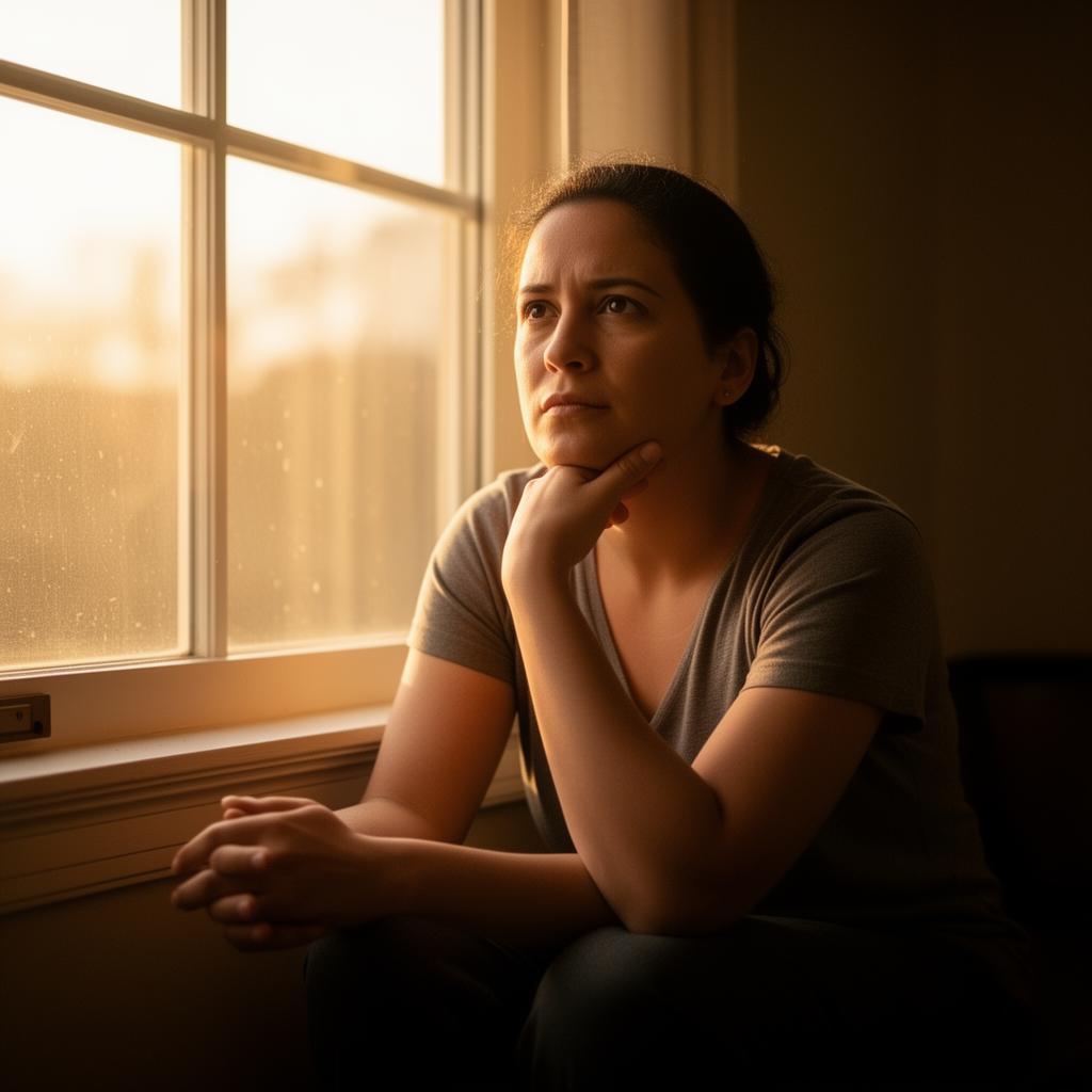 Person practicing calm breathing meditation for anxiety relief