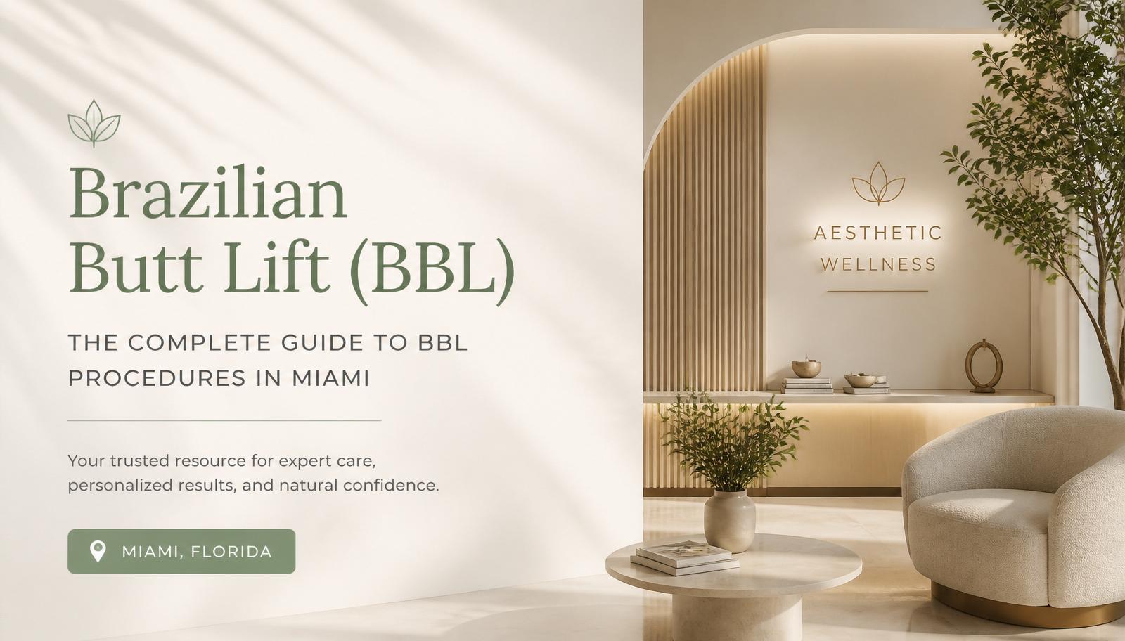 Calm, modern Miami aesthetic clinic interior